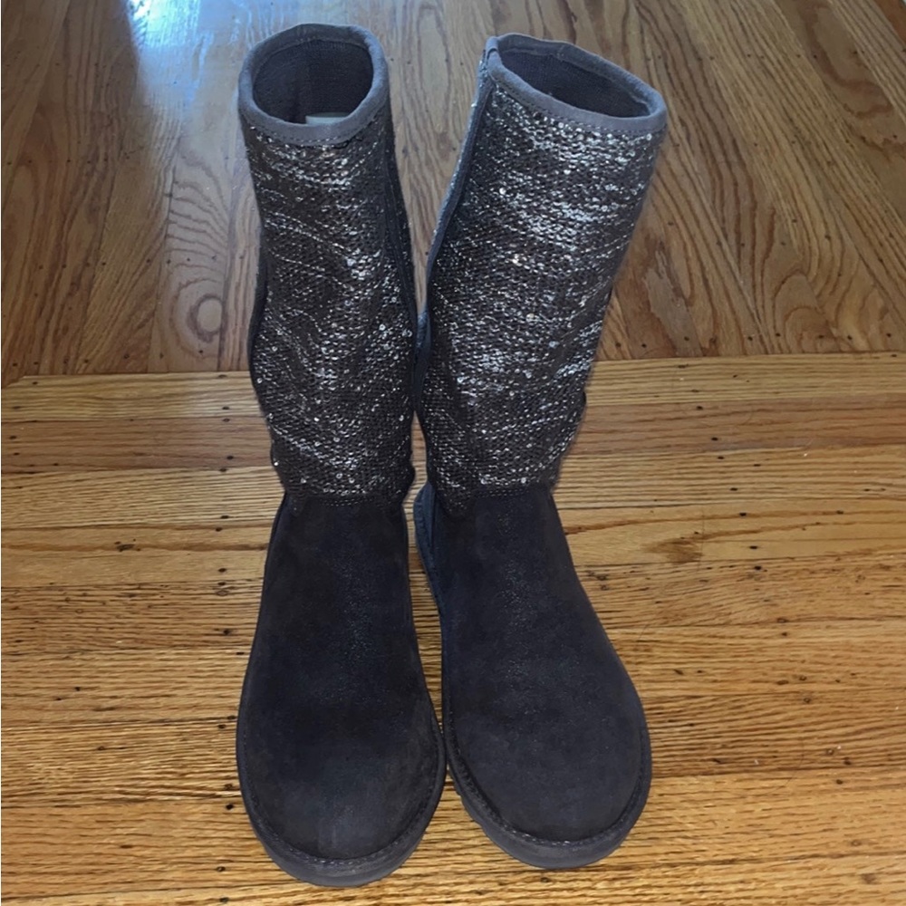 UGG Suede Sequin Boots Size 4.5